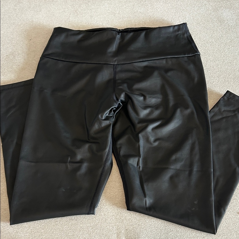 Amazon Women's Shiny Black Leggings
